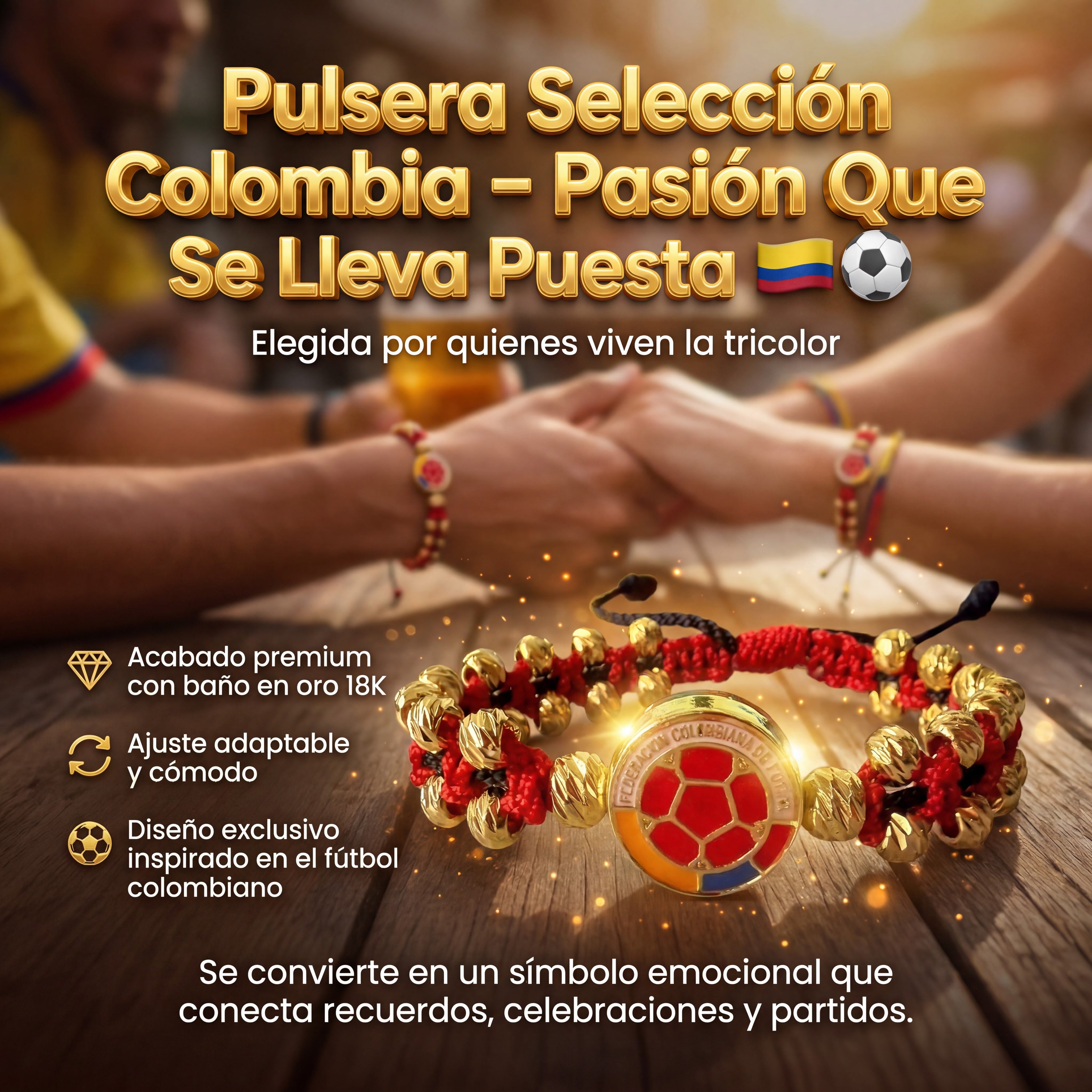 Manilla Escudo Colombia Oro 18K