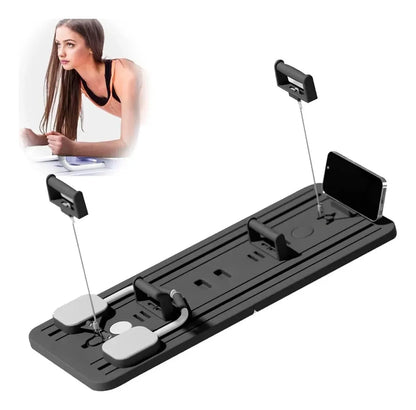 Tabla de Pilates Reformadora Plegable — Mini Reformer Portátil con Resistencia, Pedales y Mat Incluido